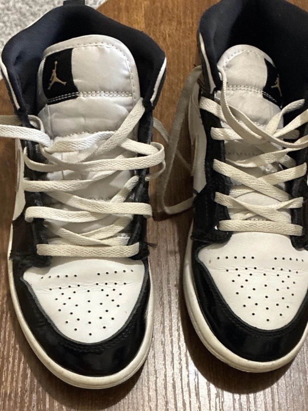 Nike Black and White High-Top Sneakers